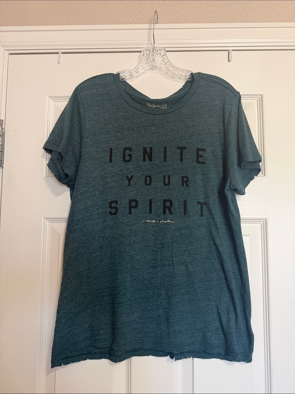 Spiritual Gangster 'Ignite Your Spirit' Tee - Teal